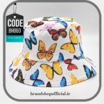 کلاه باکت پروانه رنگی Colorful Butterfly کد: BH060