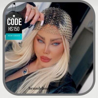 دستمال سر نگینی همراه با گیره DSN کد: HS150