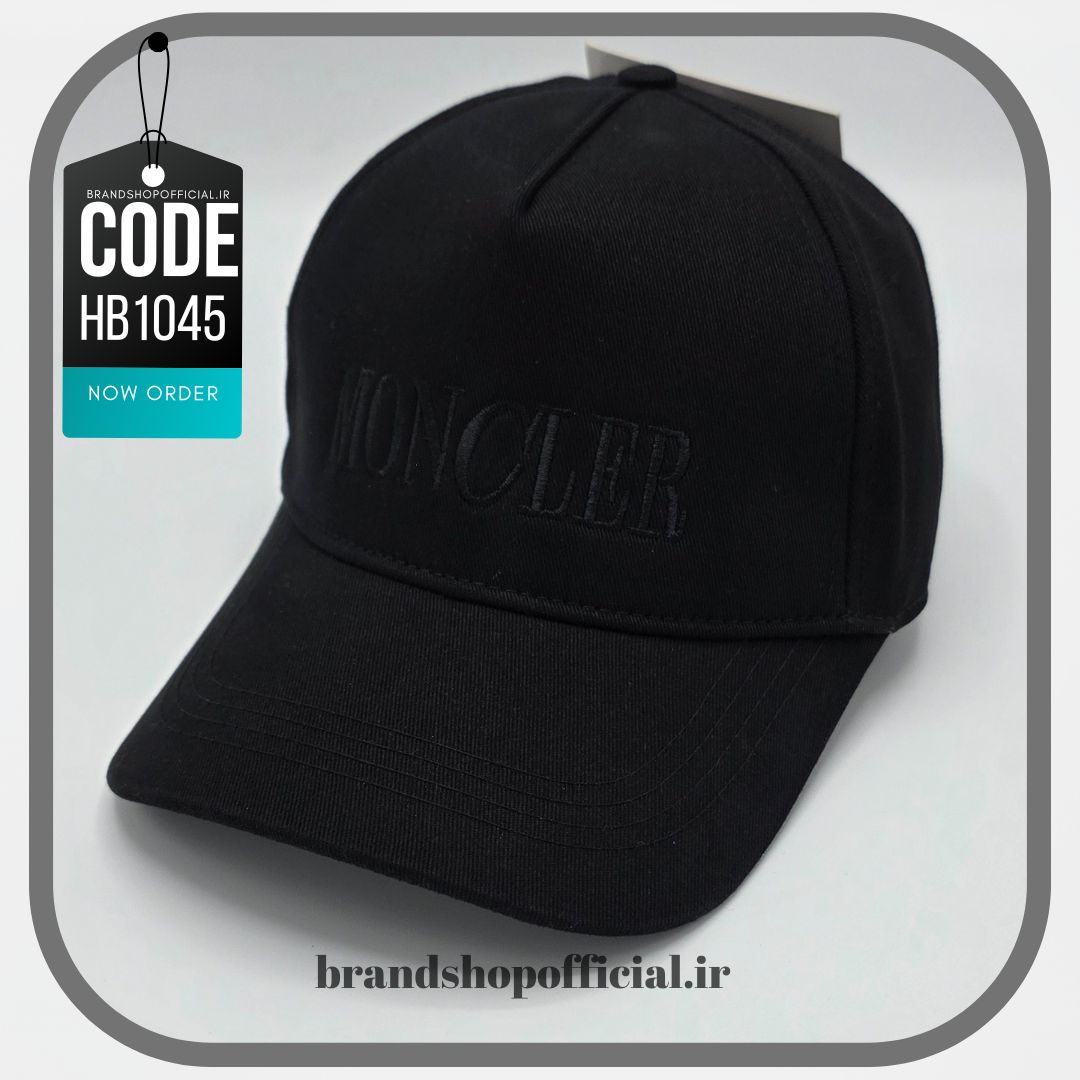 5_20250903_212944_0004 کلاه بیسبالی فول بلک مانکلر Moncler کد: HB1045 - Image 1