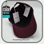 کلاه بیسبالی زرشکی جدید سلین Celine کد: HB1050 - Image 2