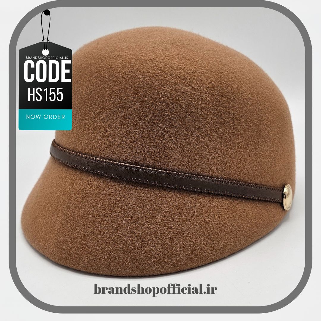 2_20251002_233737_0001 کلاه اورجينال قهوهای کلوش Cloche Hat کد: HS155 - Image 1