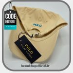 کلاه بیسبالی کرم لوگو آبی پولو Polo کد: HB1092 - Image 2