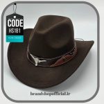 کلاه کابویی قهوه‌ای سوخته لانگ هورن Cowboy کد: HS181