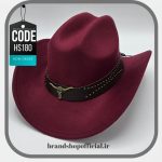 کلاه کابوی زرشکی مدل لانگ هورن Cowboy کد: HS180