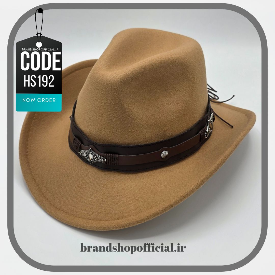 4_20260213_174656_0003 کلاه کابویی قهوهای جدید کانچو Cowboy کد: HS192 - Image 1
