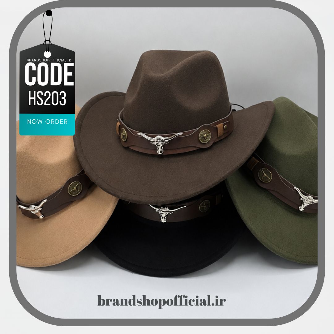 Copy of brandshopofficial.ir_20260507_023335_0000 کلاهکابویی اکونومی لانگ هورن Cowboy کد: HS203 - Image 1
