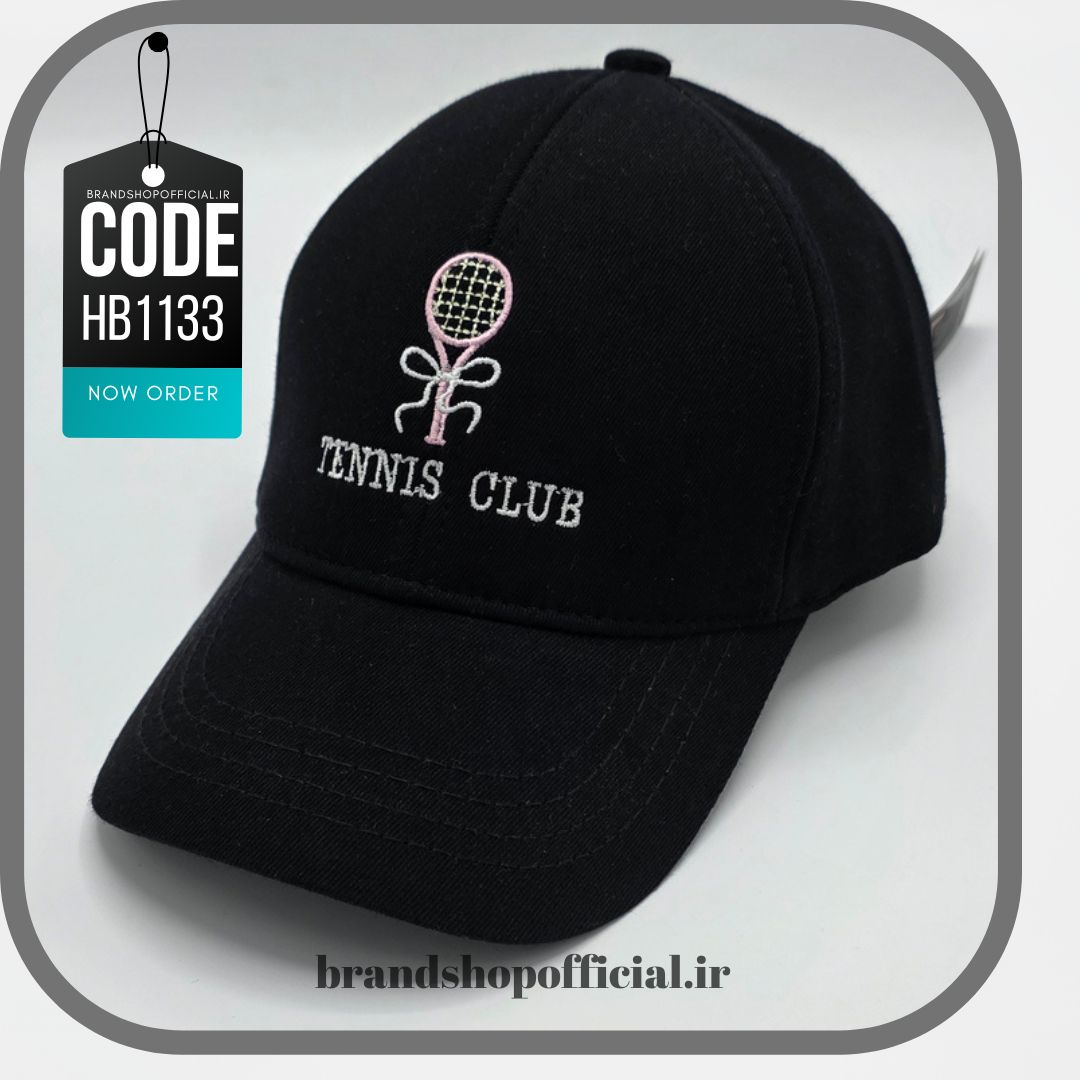 3_20260801_150308_0002 کلاه بیسبالی اکونومی مشکی تنیس کلاب Tennis Club کد: HB1133 - Image 1
