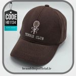 کلاه بیسبالی اکونومی قهوه‌ای تنيس کلاب Tennis Club کد: HB1134