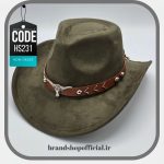 کلاه کابویی زیتونی اورجینال لانگ هورن Cowboy کد: HS231