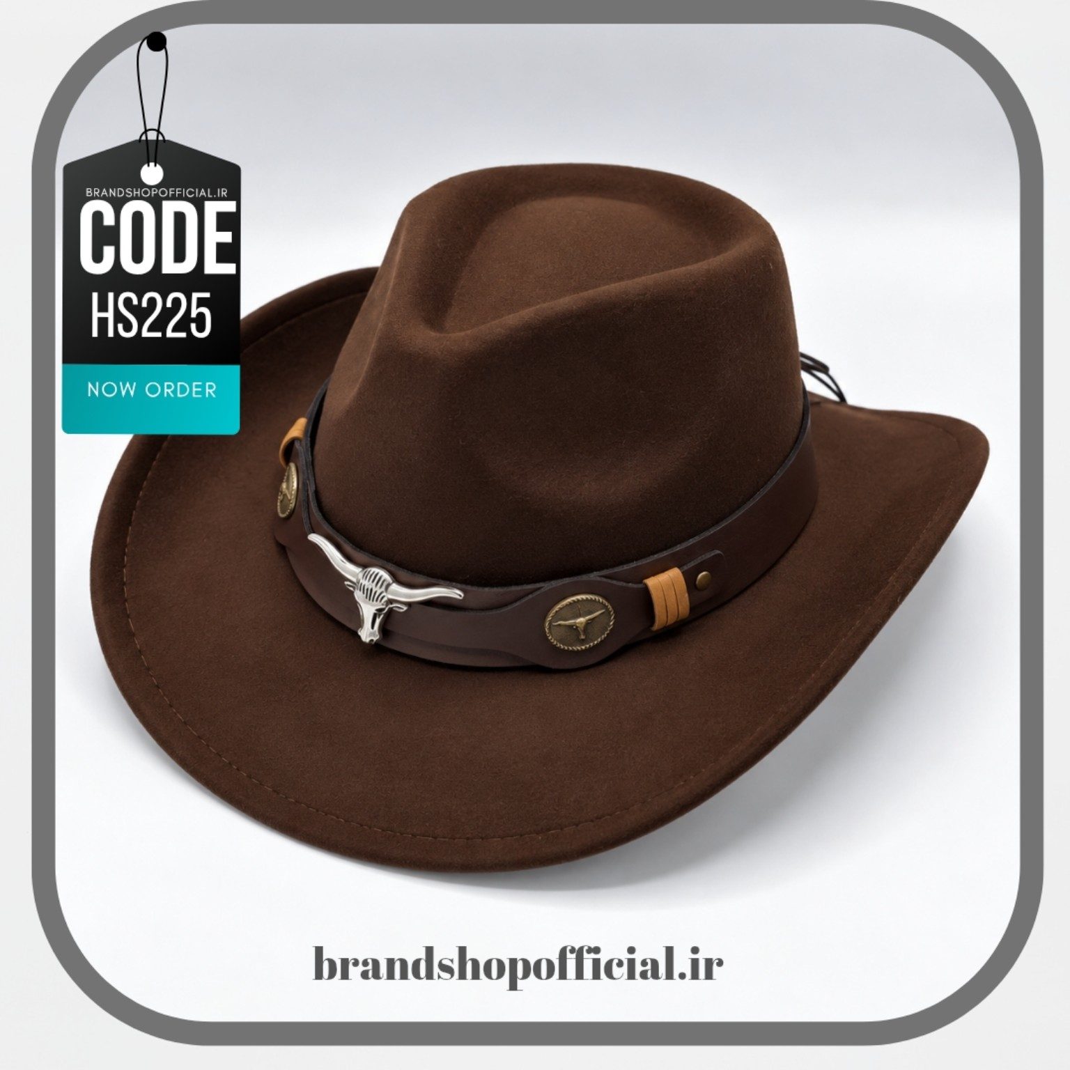 hat_under_200kb-1 کلاه کابویی وسترن اورجینال لانگ هورن Cowboy کد: HS225 - Image 1
